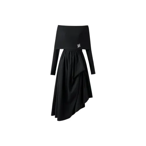 Miss Chipmunk Длинное платье с длинными рукавами женское