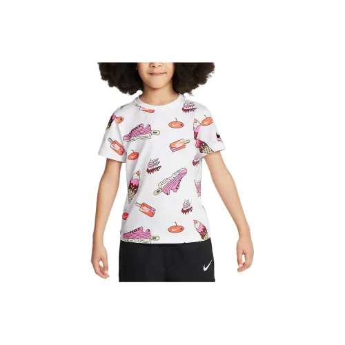 NIKE Белые Детские Футболки
