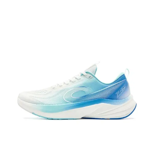 QIAODAN Speed 3LITE Беговые кроссовки Низкий топ Jordan Белый Bay Синий Мужской