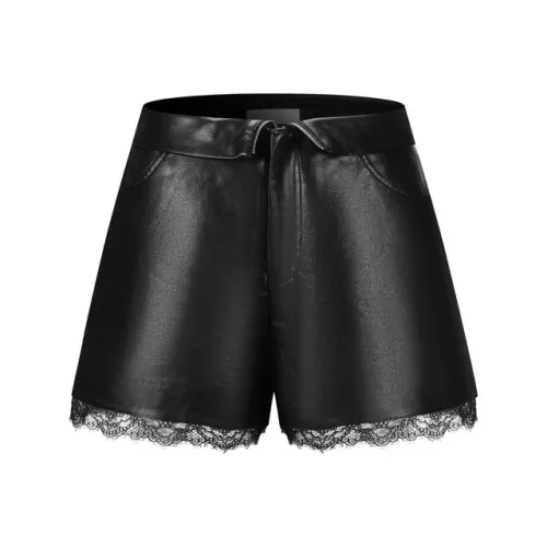 Three Quarters Повседневные шорты Женские Черные