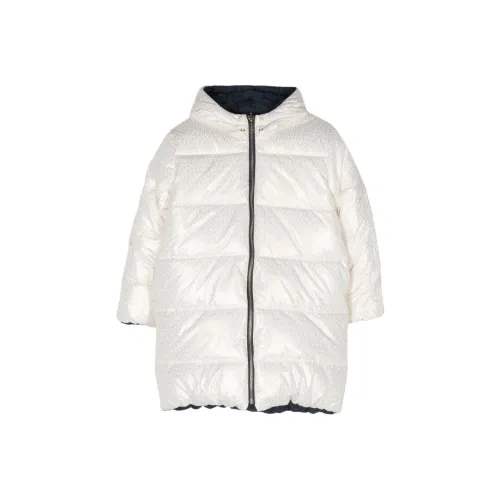 MICHAEL KORS Хлопковый пуховик Синий Белый Детский