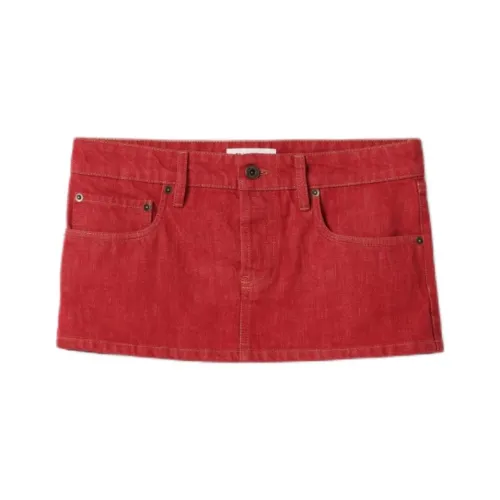MIU MIU Повседневные короткие юбки Женские Red