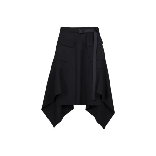 Y 3 Повседневная длинная юбка женская черная