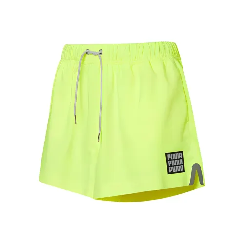 PUMA Неоново-желтые Женские Пляжные Шорты