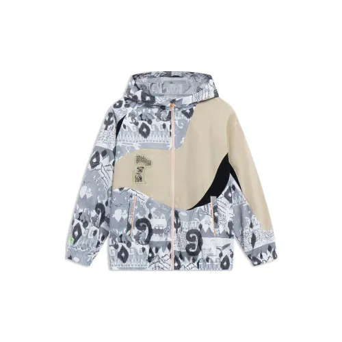 LINING YOUNG Куртка Sports trend series Черный Белый Детский