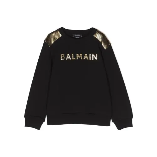 BALMAIN Черный Kids Свитшоты