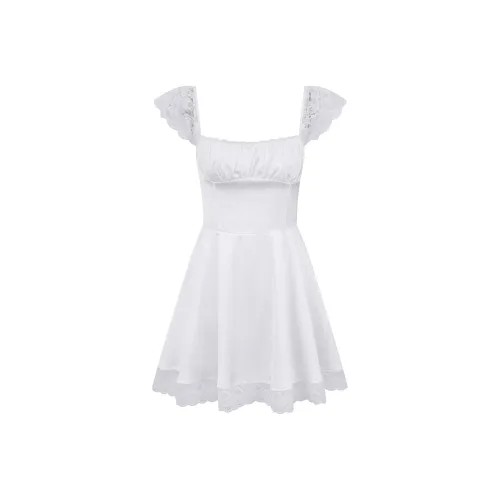 Ariseism Дизайн Sensuous Кружево Пэчворк Slip Платье Женское