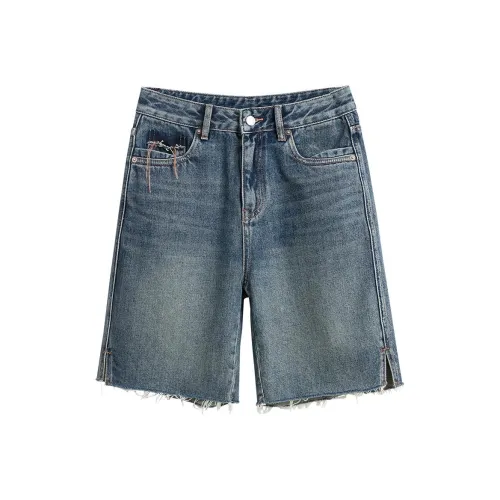 Ran and pure Винтажные синие женские джинсовые шорты