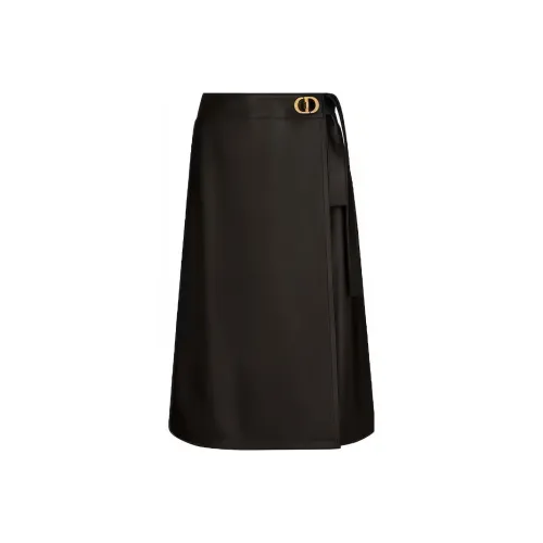 DIOR Черные Женские Повседневные Длинные Юбки