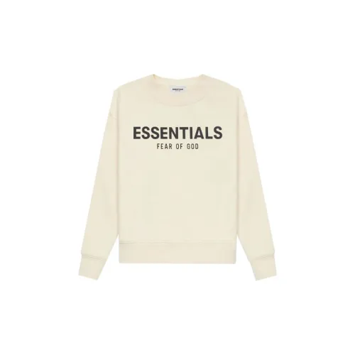 Fear Of God Essentials SS21 KIDS Толстовка с круглым вырезом для детей кремовый