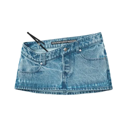 alexander wang Синие Женские Джинсовые Короткие Юбки