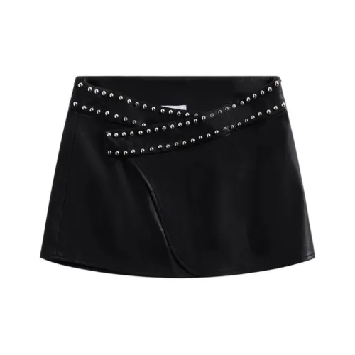 Kith Черные Женские Повседневные Короткие Юбки