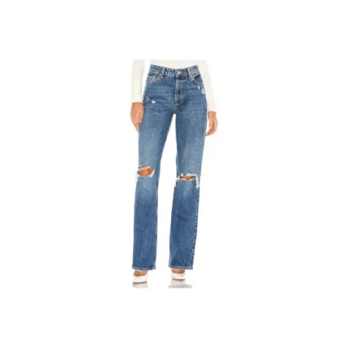 FREE PEOPLE Синие Женские Джинсы