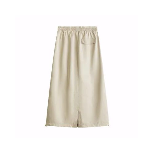 SENCE LA Шалфейно-зеленая Женская Повседневная Длинная Юбка