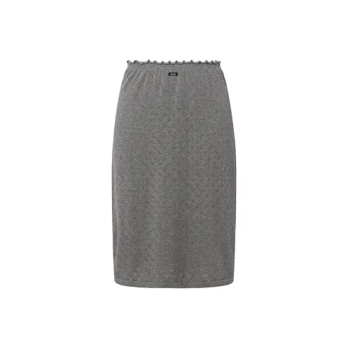 d'zzit Повседневные короткие юбки Женские Средне-серый