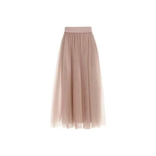Fabiana Filippi Бежевые Женские Повседневные Длинные Юбки