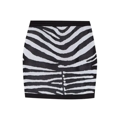 BALMAIN SS24 Повседневные короткие юбки Женские Черный