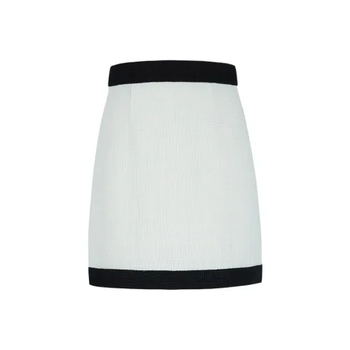 THE SEA LIFE Повседневные короткие юбки Женские Кремовый Белый