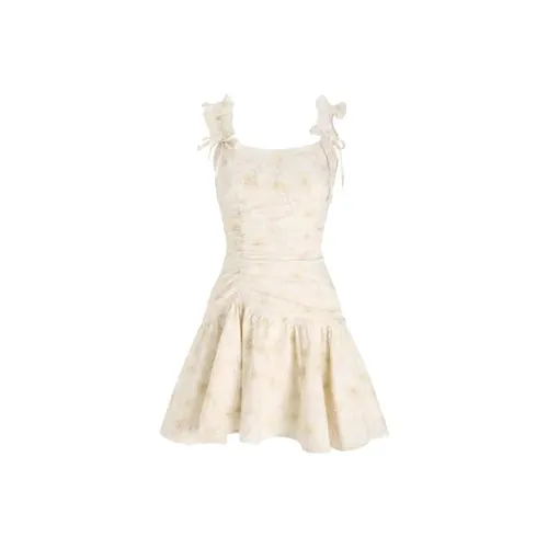 SCCREBEL OFFICIAL Slip Платье Женское Абрикосовое