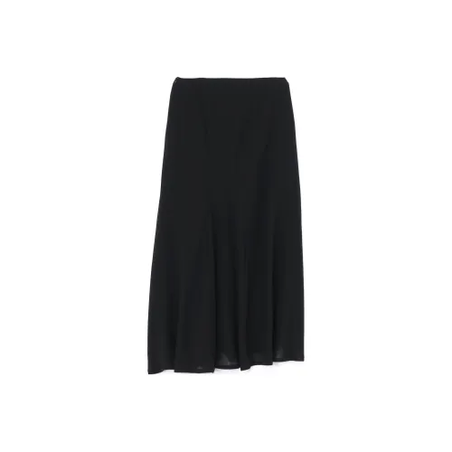 Yohji Yamamoto Черные Женские Повседневные Длинные Юбки