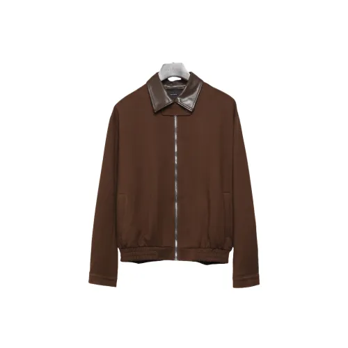 RAYSHOW Куртки Пальто Мужской Кофе