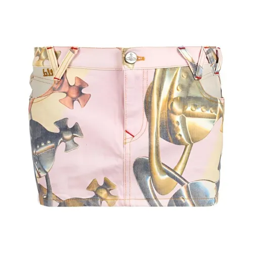 Vivienne Westwood Precious Нитка бусин Цвет Женские Повседневные короткие юбки