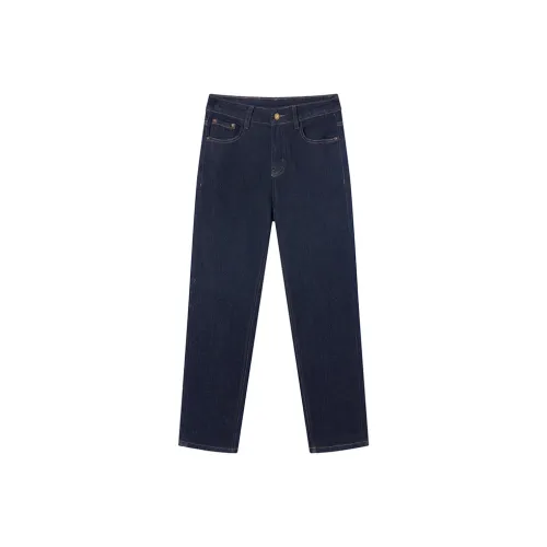 Ouyang Темно-синий Женские Джинсы