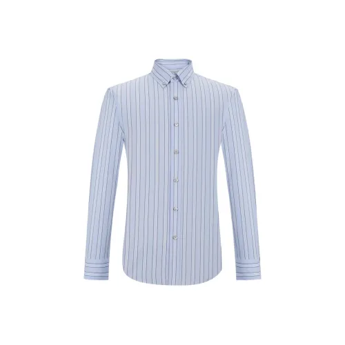 JODOLL Белый Синий Мужские Рубашки