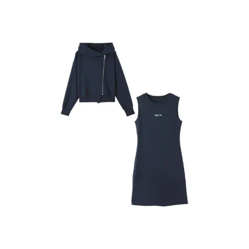 Mo Han Yi Mei Комплект с юбкой Женские Темно-синий