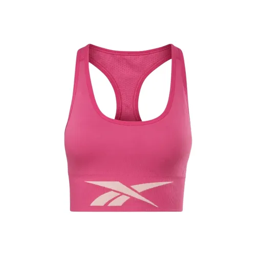 Reebok Workout Ready Бесшовный Спортивный Бюстгальтер Спортивное Белье Женское Розовый