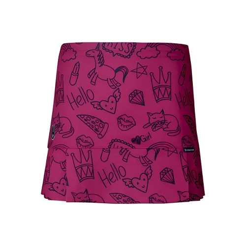 CORALIAN Повседневные короткие юбки Женские Темно-розовый