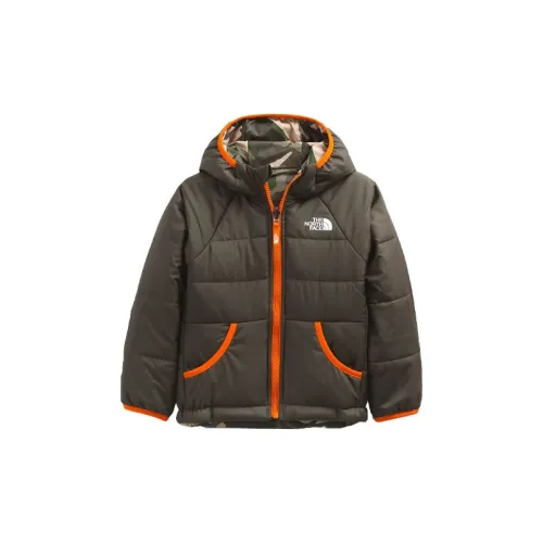 The North Face Хлопковый пуховик Зеленый Детский