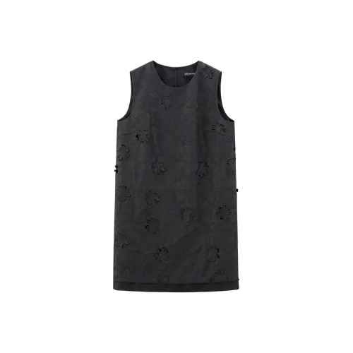 PEACEBIRD Без рукавов Платье Женское Черное