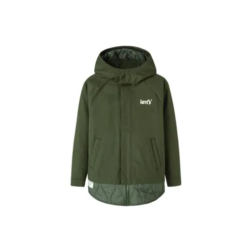Levis RIFLE Зеленый Kids Утеплённые куртки