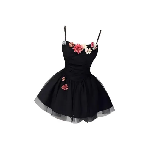 SECFLY OFFICIAL Slip Платье Женское Черное