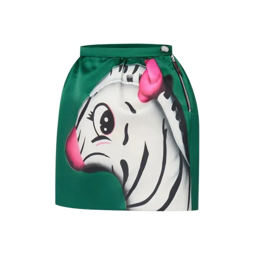 LOUIS VUITTON FW24 Повседневные короткие юбки Женские Зеленый