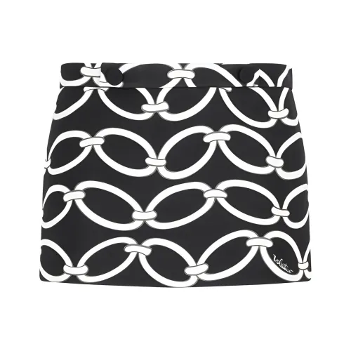 Valentino Черные Женские Повседневные Короткие Юбки