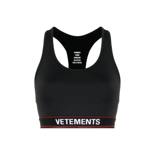 Vetements Черное Женское Спортивное Белье