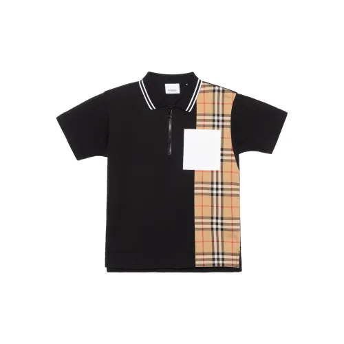Burberry Черные Детские Рубашки T