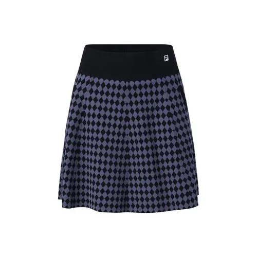 FILA GOLF серия Повседневные короткие юбки Женские Темно-черный