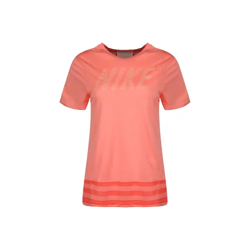 NIKE Персиково-красные Kids T-рубашки