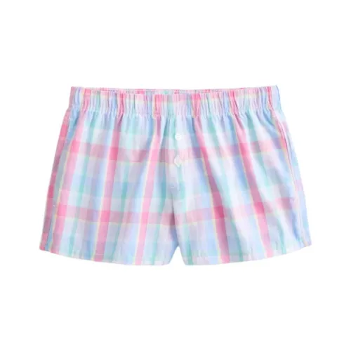 Hollister Повседневные шорты женские розовые в клетку