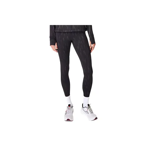 Sweaty Betty Спортивные брюки Женские Серый Подкладочная ткань с SB Светоотражающий Метеоритный дождь С принтом