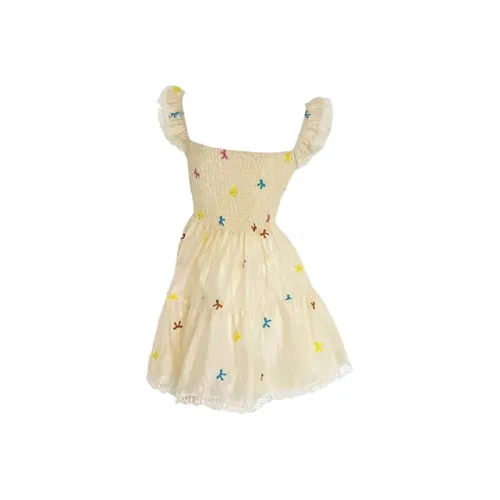 SCCREBEL OFFICIAL Slip Платье Женское Абрикосовое