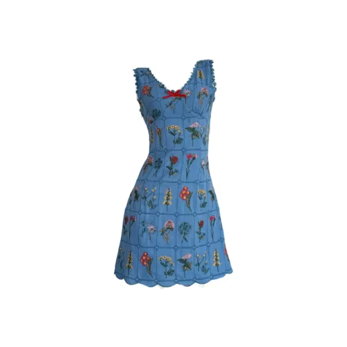 MISSHONEY MH Без рукавов Платье Женское Синее