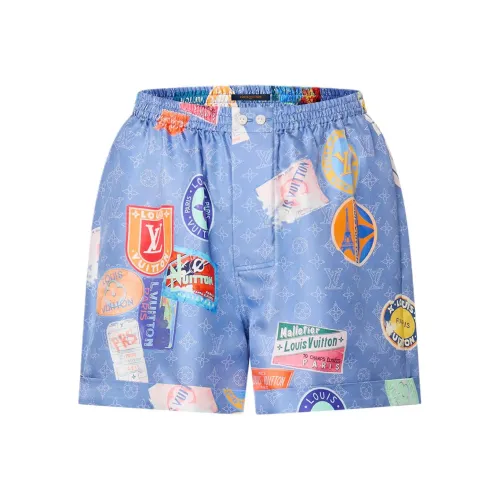 LOUIS VUITTON SS25 Повседневные шорты Женские Синие