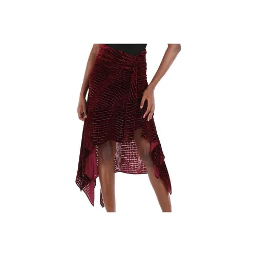 ROBERTO CAVALLI Red Женские Повседневные длинные юбки