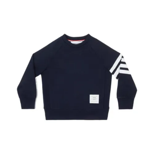 THOM BROWNE Морской синий Kids Свитшоты