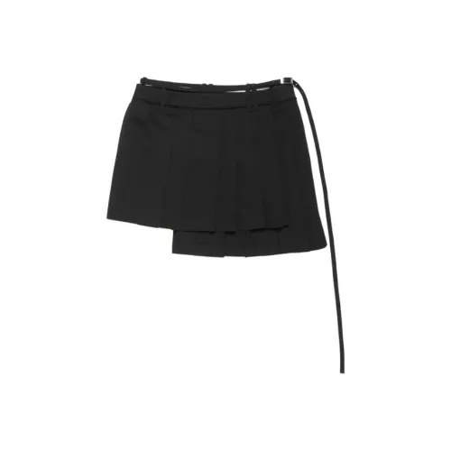 ACNE STUDIOS SS24 Повседневные короткие юбки Женские Черный