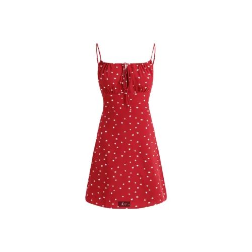 ABBY GODDESS Slip Платье Женское Красное